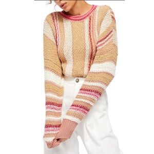 LIKE NEW People show me the love Sweater Stripes /Size L